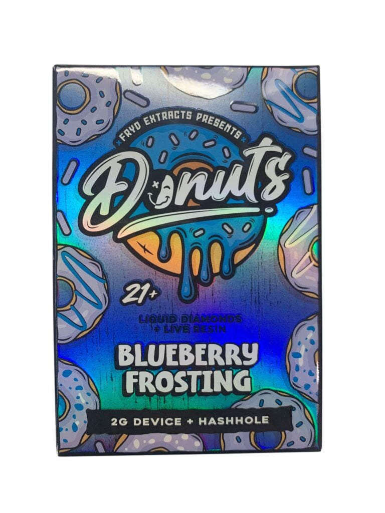 FRYD DONUTS - BLUEBERRY FROSTING - 2G DISPOSABLE + HASHHOLE PRE-ROLL