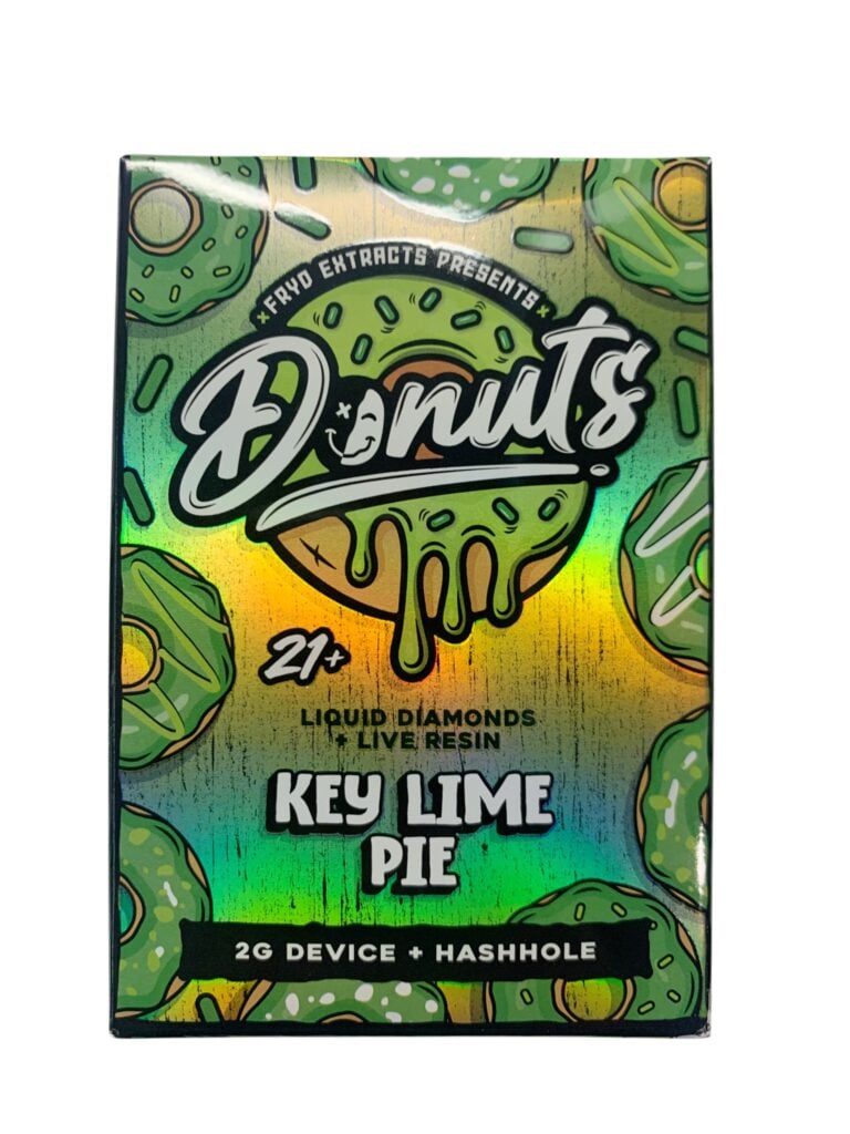 FRYD DONUTS – KEY LIME PIE – 2G DISPOSABLE + HASHHOLE PRE-ROLL
