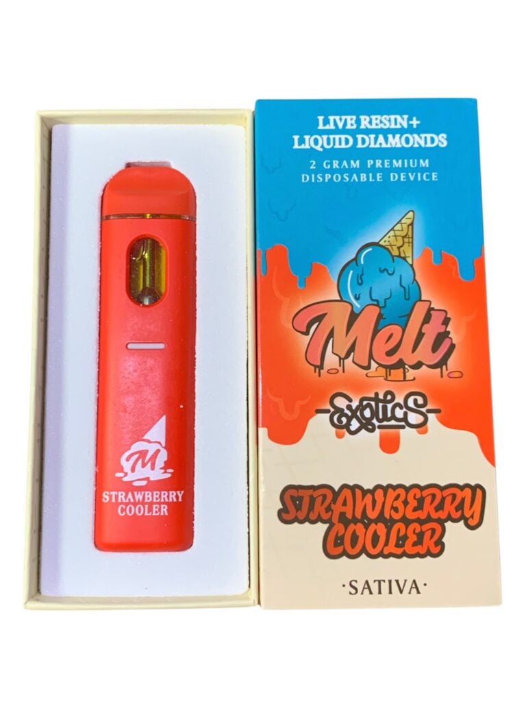 MELT EXOTIC - STRAWBERRY COOLER - LIVE RESIN + DIAMONDS - 2G AIO (SATIVA)